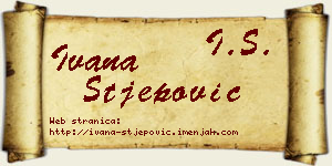 Ivana Stjepović vizit kartica
